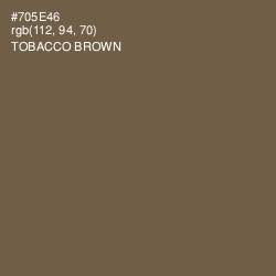 #705E46 - Tobacco Brown Color Image